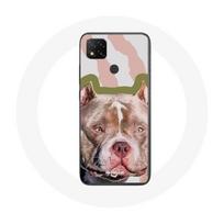 Coque Xiaomi Redmi 9C Chien de Pitbull marron ruda