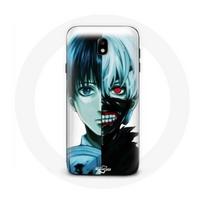 Coque Samsung Galaxy J3 2017 Tokyo Ghoul Visage Moitié