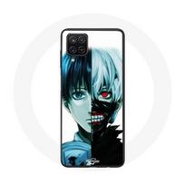 Coque Samsung Galaxy A12 Tokyo Ghoul Visage Moitié