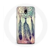 Coque pour Samsung Galaxy J7 2017 Attrape rêve coloré marron