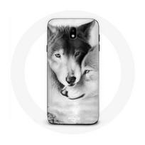 Coque pour Samsung Galaxy J7 2017 Loup Duo animaux