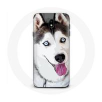 Coque pour samsung galaxy J5 2017 Husky Blanc de Sibérie Yeux Bleus