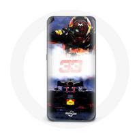 Coque pour samsung galaxy A5 2016 Formule 1 Max Verstappen Pilote de F1 noir rouge et jaune