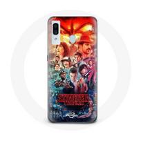„Samsung Galaxy A20“ dėklas, skirtas „Stranger Things“ 4 sezono anonsas, plakatas, personažai, iliustracija