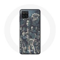 Dėklas - Sostų žaidimas - Samsung Galaxy A12 - Lankstus - Pilkas - Apsauga pilka