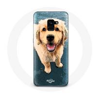 Coque pour Samsung Galaxy A8 Plus golden retriever Chiot