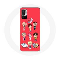 Coque pour Xiaomi Redmi Note 10 5G BTS TinyTAN Animation BT21 Affiche