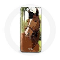 Coque pour Samsung Galaxy A8 Plus Quarter Horse Marron Race de cheval