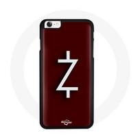 Coque pour Iphone SE Ozark Saison 4 Logo Z Blanc Fond Rouge