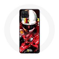 Coque pour Samsung Galaxy A42 5G Formule 1 Sebastian Vettel F1 Rouge
