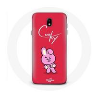 Coque pour Samsung Galaxy J5 2017 BTS Bangtan Garçons BT21 Cooky Fond Rouge