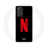 Coque pour Samsung Galaxy A33 5G Netflix Logo rouge fond noir