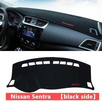 Automobilio prietaisų skydelio dangtelio kilimėliai Venkite šviesių trinkelių Anti-UV kilimų priedai Nissan Sentra Sylphy 2012- 2014 2015 2016 2017 m. Rear Red Side gray