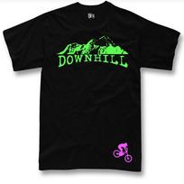 Downhill Mtb Bike Mountain Bike Cycling Rider Track Unisex marškinėliai XXXXL green