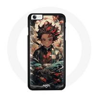 Dėklas - Maniacase - Iphone 6 Plus - Demon Slayer Tanjiro - Minkštas - Juodas