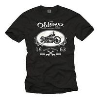 Vintage Biker Custom Chopper Vintage Motorcycle Shirt Unisex T-Shirt XXXXL gray
