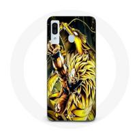 Coque Maniacase pour Samsung Galaxy A40 Son Goku Super Saiyan SSJ3 Attaque point Dragon