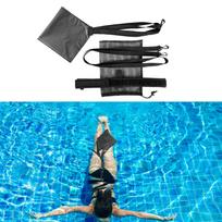 Jėgos treniruočių diržas intensyvesnėms plaukimo treniruotėms 20cm juoda