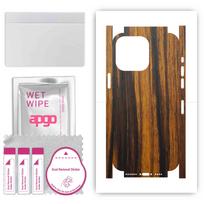apgo Apsauginis odos lipdukas nugarai ir šonams, suderinamas su Apple iPhone 14 Pro Max, pilnai apvyniojama plėvele, folija, vinilu – raštas Tigerwood