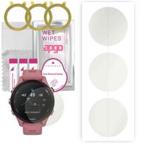 3x apgo Hydrogel Matte ekrano apsauga, skirta Garmin Forerunner 255S, Hidrogelio plėvelė, Lankstus, Minkštas TPU su pozicionavimo sluoksniu, lengvas montavimas