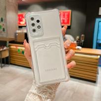 Gradientinis piniginės dėklas Samsung Galaxy S22 Ultra S23 S20 Plus S21 FE A53 A52S A13 A51 A32 A12 A33 kortelių laikiklis skaidrus dangtelis S22
