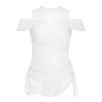 Girls Ballet Leotard Dress Child Gymnastics Workout Lyrical Contemporary Dance Ballerina Costume Stage Performance 12-14 Years balta