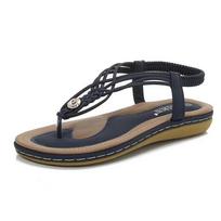 Summer Women  New Bohemia Weave Sandals Retro Flat Slip on Clip Toe Shoes Fashion Casual Outdoor Beach Sandalias De Mujer 36 black