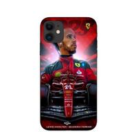 Coque Maniacase pour Iphone 12 mini Lewis Hamilton Ferrari officiel juoda