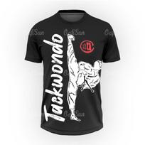 Japanese Training T-Shirt Men 3D Karate Printed T Shirt Oversized Short Sleeved High Quality Sportswear Men Quick Drying Top M black