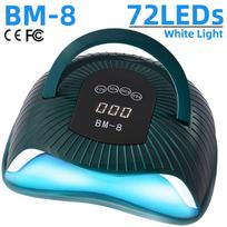NEW 72LEDs Powerful Nail Drying Lamp 300W Nail Dryer For Drying UV Gel Polish Smart Sensor Portable Handle Design Nail Light US PLUG