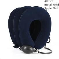 Neck Massager 3/4 Layer Inflatable Air Cervical Traction Support PainStress Relief  Collar Pillow Neck Stretching Brace1PCS 3layer all lint B black