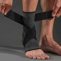 1PC Pressurized Bandage Ankle Support Ankle Brace Protector Foot Strap Elastic Belt Fitness Sports Gym Badminton Accessory M juoda