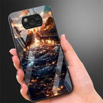 Rural Scenery Glass Case For Xiaomi Poco X3 NFC 11 Lite 11T F3 M3 For Redmi Note 11 10 9 8 Pro 10S 9S 9A 9C Phone Cover Xiaomi Poco X3 NFC beige