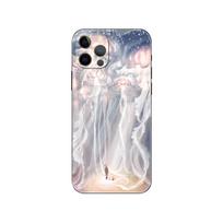 Pretty jellyfish phone case for iphone 5 5s 2020se 6 6s 7 8 plus x 10 XR XS 11 12 13 mini pro MAX black tpu back cover iphone 5 5S SE 2016