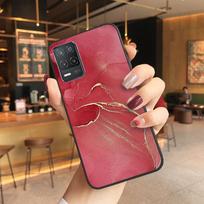 Marmurinis telefono dėklas, skirtas OPPO Realme GT 2 Pro X2 Pro XT C25S 8 7 6 Pro 6i Realme GT Master C3 C21 C21Y C11 X3 SuperZoom Realme 6 Pro beige