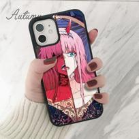 Japan Anime Zero Two Darling in the Fran Phone Case for iPhone 11 12 13 14 Pro Max mini XR XS SE 2020 6S 7 8 Plus Galaxy S21 S22 iPhone 5 5s SE