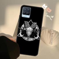 Šėtoniška baisi kaukolė Realme 8 9 Pro Plus GT Neo 2 GT Master 9i 8i telefono dėklas OnePlus 9 10 Pro 9R Nord2 OnePlus 10Pro