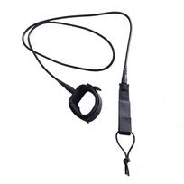 Elastingas banglenčių pavadėlis Reguliuojamas Didelio stiprumo Antikorozinis 360 laipsnių besisukantis dizainas Kojos virvė black 5mm/6ft