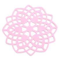 Rhombus Creative Flower Heat Insulation Pad Kitchen Thickened Pan Pad Anti-scald Plate Pad Kitchen Meal Pad Tea Cup Pad Kitchen Utensils 5 pcs smėlis