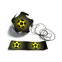 Soccer Belt Trainer Solo Kick for Kids, Volleyball Rugby Fits Ball 5 Straps Printed black