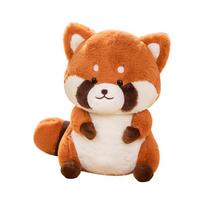Naujas 35 cm Kawaii pliušinis meškėnas, pliušiniai žaislai, miela meškėno pagalvė, įdarytas minkštas gyvūnas, pagalvėlė, graži gimtadienio, Kalėdų dovana mergaitei 35cm orange