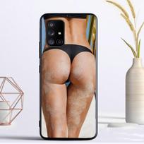 Seksuali užpakaliuko apatinio trikotažo Bikini Moteris mergina dėklas Skirta Samsung Galaxy A13 A53 A11 A12 A32 A22 A52S A41 A42 A33 A20E A30S A40 A21S Galaxy A71 4G black