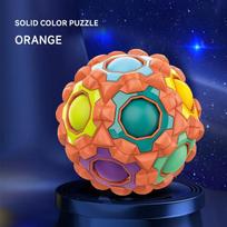 Rainbow Ball Puzzle Magic Cube Fidget Toy Children's Thinking Training Baby Sensory Touch Antistress Adult Decompression Massage blue