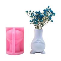 Heart Postures Vase Resin Molds Succulent Plant Flowerpot Silicone Mould Concrete Cement Gypsum Mold Craft Home Decors