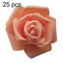 25/50/100 vnt Dirbtinio PE putplasčio rožių gėlės „Pasidaryk pats“ vestuvių namų kambario dekoras 25Pcs* beige