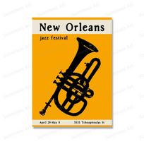 Abstract New Orleans Jazz Festival Black Cat Art Canvas Painting Nordic Posters And Prints Wall Pictures For Living Room Decor 21x30cm No Framed raudona
