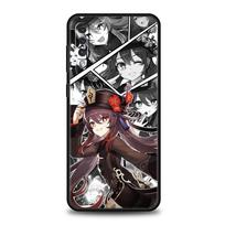 Genshin Impact telefono dėklas, skirtas Samsung Galaxy A54 A52 A14 A50 A70 A10 A30 A40 A20S A20E A02S A12 A22 A34 A42 A32 5G A04s dangtelis Samsung A32 5G white