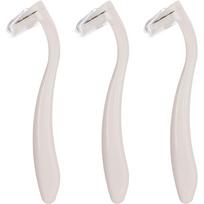 3pcs/Set Manual Hair Removal Tool - Ladies' Shaving, Portable Shaver For Underarms, Legs, Body, With Microscopic Safety Guard To Prevent Cuts