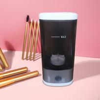 Electric Makeup Brush Clean Machine Blender Portable for All Size Brushes Automatic clear white gray