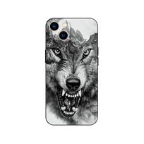 Black Tpu Case For Xiaomi mi 12 S X 11lite NE 11i 11T Pro Redmi 10A 10C Note 11Pro 4G 5G 11S Cover wolf tiger lion cat dog Redmi Note 11 Pro 5G gray